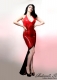 Robe PinUp longue marbrée taille S