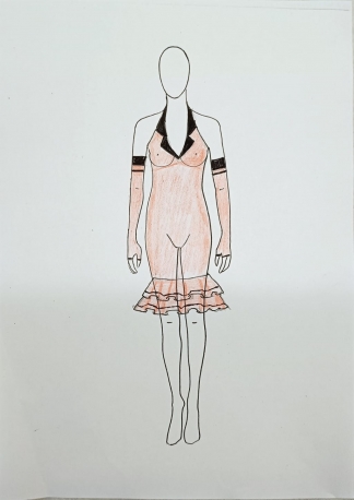 Robe spécifique pour Mademoiselle J.P.